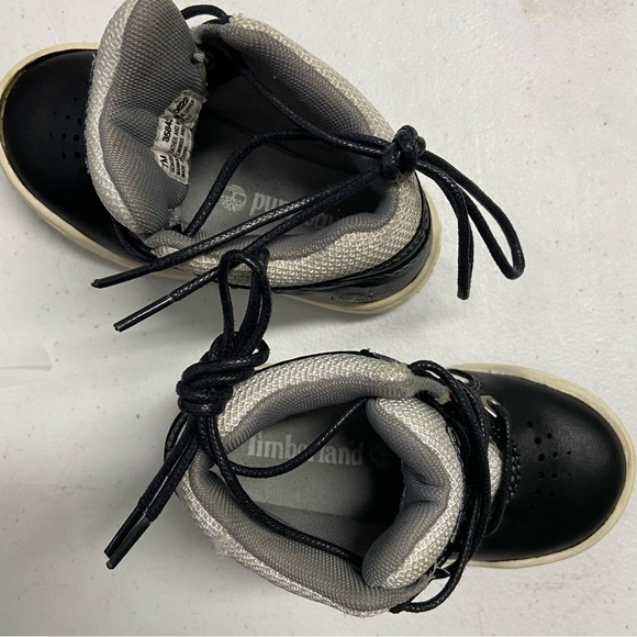 Timberland Infant Toddler Field Boots Grey Black Sz 7 Unisex Waterproof Boot Boy - Picture 2 of 10